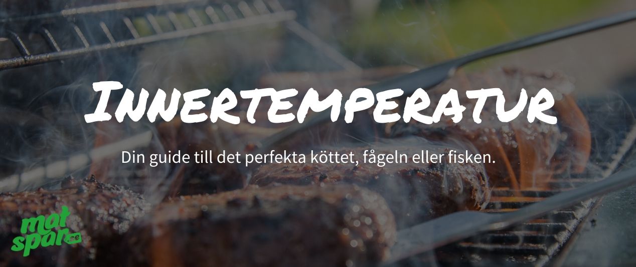 Innertemperatur: Kyckling, fisk, nötkött, fläsk & mycket mer! Innertemperatur: Kyckling, fisk, nötkött, fläsk & mycket mer!